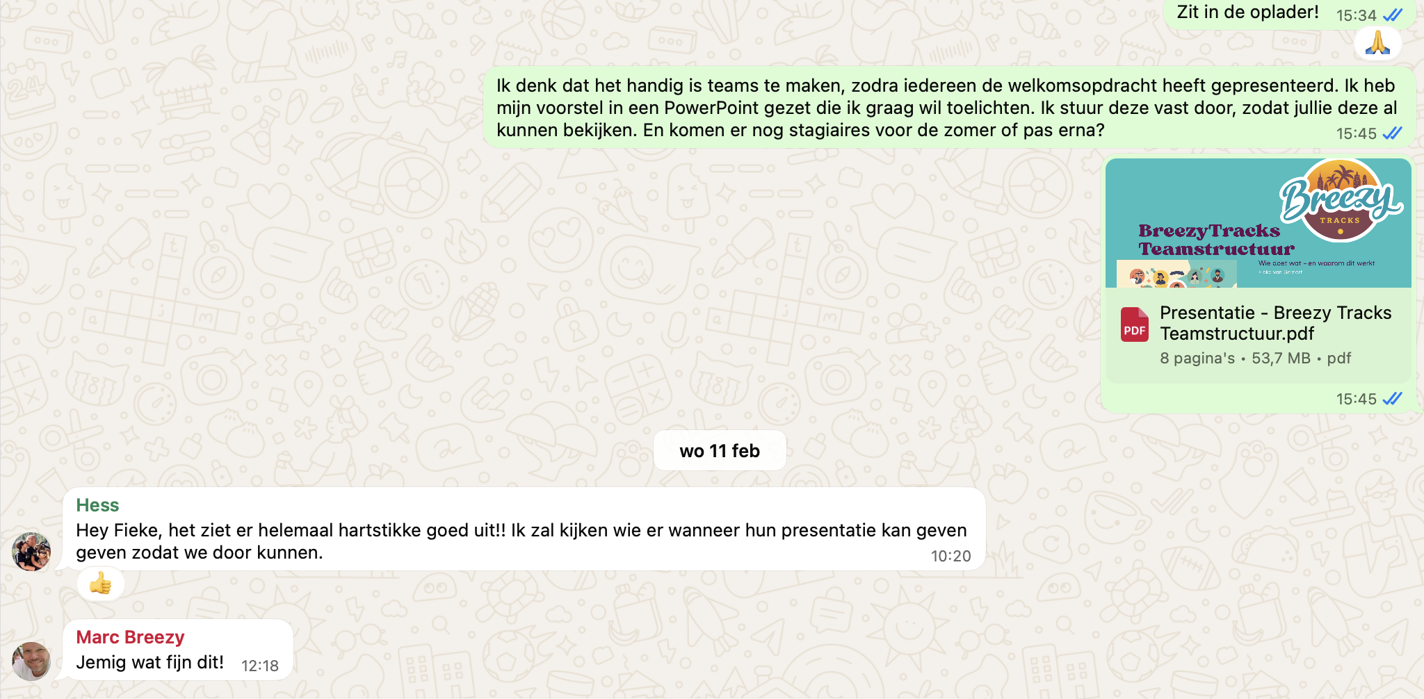 Communicatie en samenwerking binnen BreezyTracks